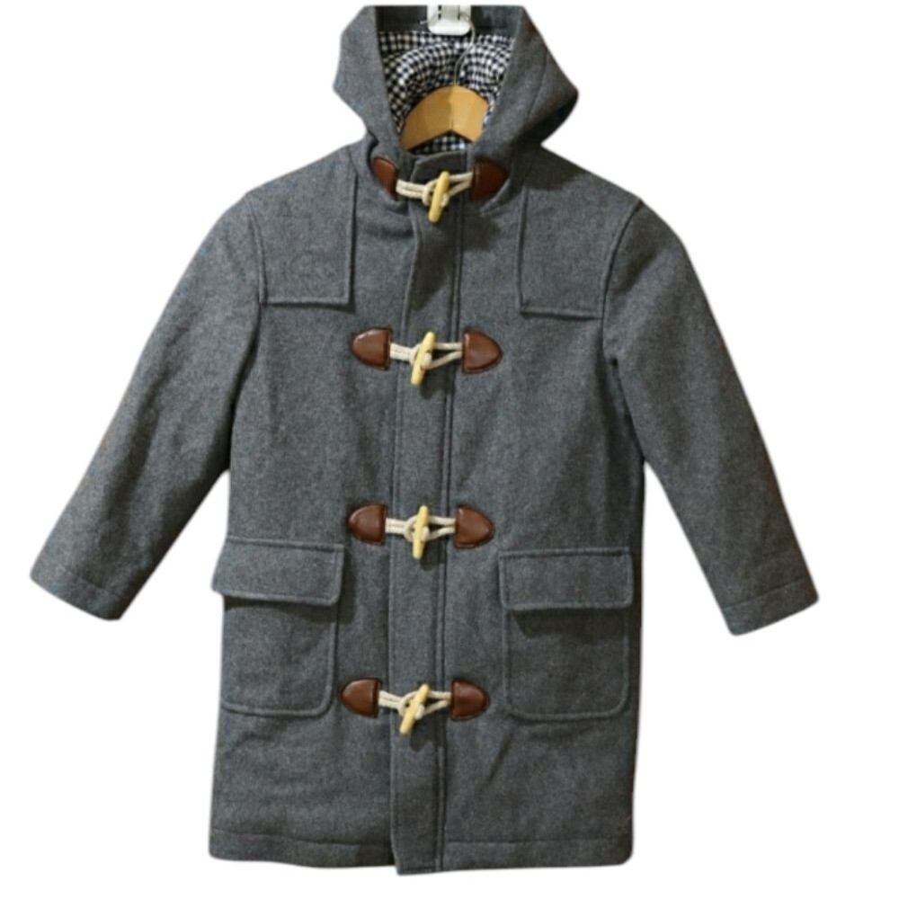 Brooks Brothers Gray Wool Toggle Overcoat Pea Coat Formal Coat Boys XS